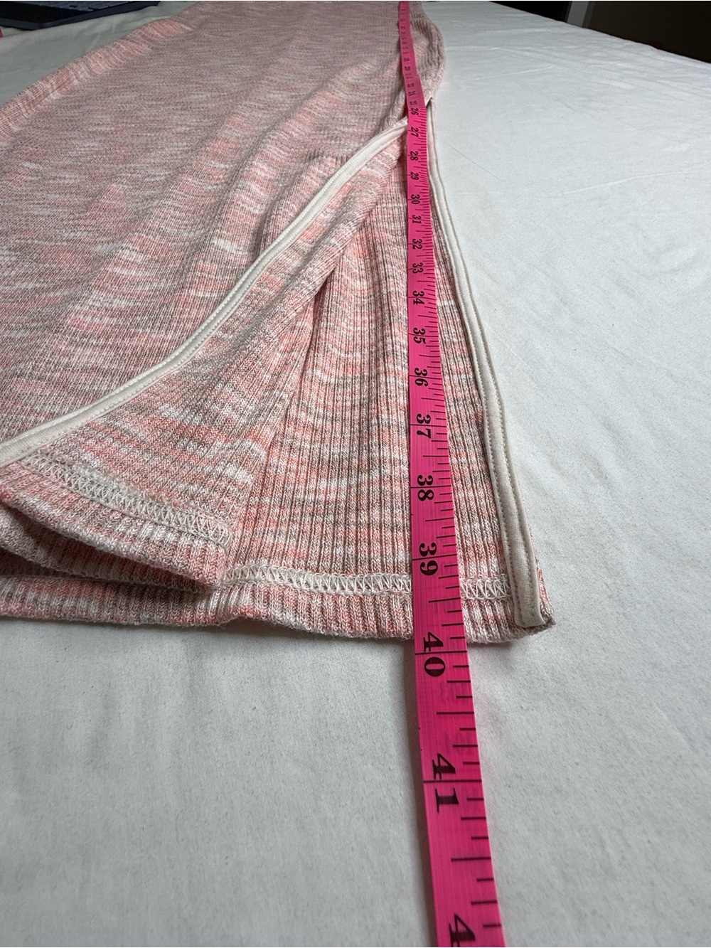 Old Navy Sleeveless Pink Marled Midi Dress - Picture 7 of 7